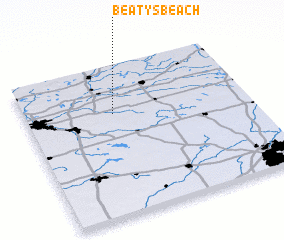 3d view of Beatys Beach