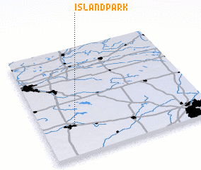 3d view of Island Park