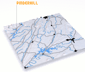 3d view of Pinder Hill