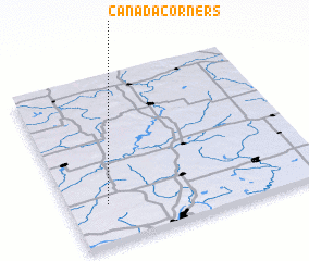 3d view of Canada Corners