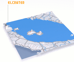 3d view of El Cráter