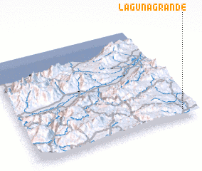 3d view of Laguna Grande