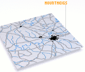3d view of Mount Meigs