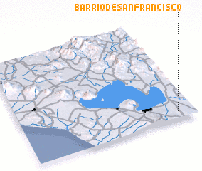 3d view of Barrio de San Francisco