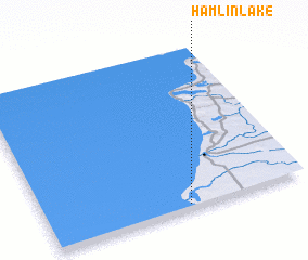 3d view of Hamlin Lake