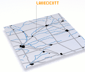 3d view of Lake Cicott