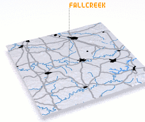3d view of Fall Creek