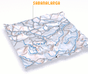 3d view of Sabana Larga