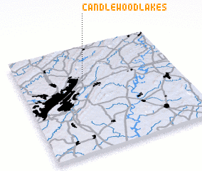 3d view of Candlewood Lakes