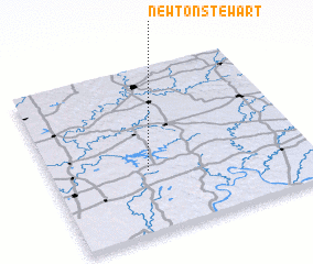 3d view of Newton Stewart