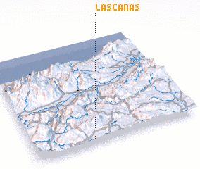 3d view of Las Cañas