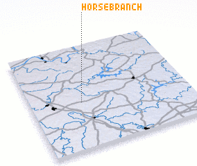 3d view of Horse Branch