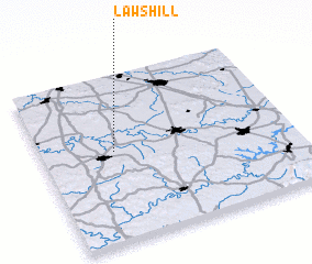 3d view of Laws Hill