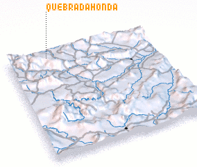 3d view of Quebrada Honda