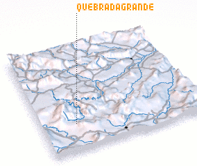 3d view of Quebrada Grande