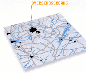 3d view of Dyers Crossroads