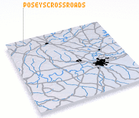 3d view of Poseys Crossroads