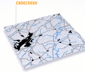 3d view of Cane Creek