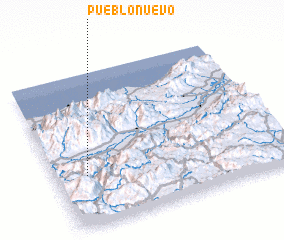 3d view of Pueblo Nuevo