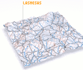 3d view of Las Mesas