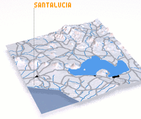 3d view of Santa Lucía