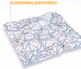 3d view of El Rincón de los Potreros