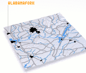 3d view of Alabama Fork