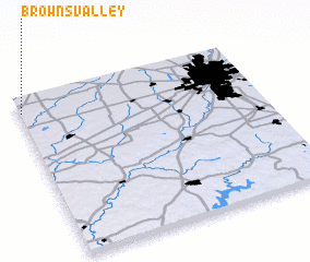 3d view of Browns Valley