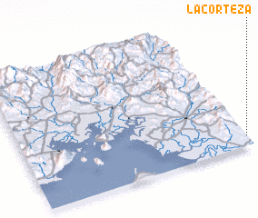 3d view of La Corteza