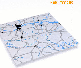 3d view of Maple Forks