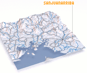 3d view of San Juan Arriba