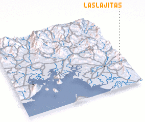 3d view of Las Lajitas