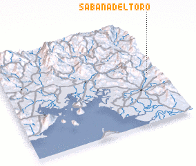 3d view of Sabana del Toro