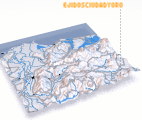 3d view of Ejidos Ciudad Yoro