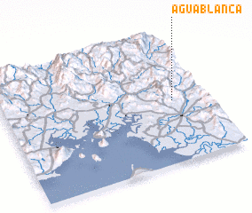 3d view of Agua Blanca