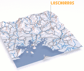 3d view of Los Chorros