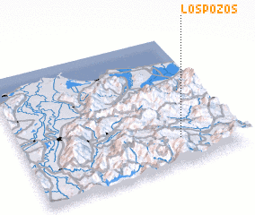 3d view of Los Pozos