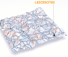 3d view of Las Crucitas