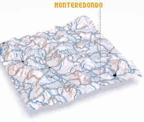 3d view of Monte Redondo