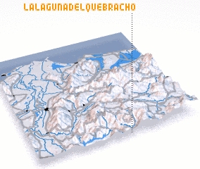 3d view of La Laguna del Quebracho