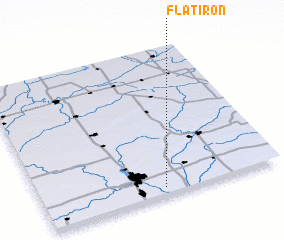 3d view of Flat Iron