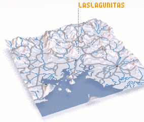 3d view of Las Lagunitas