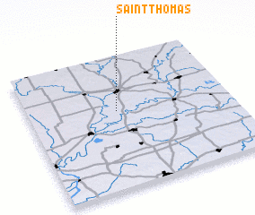 3d view of Saint Thomas