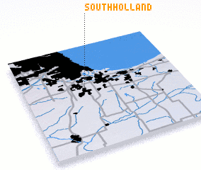 3d view of South Holland