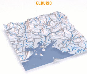3d view of El Burío