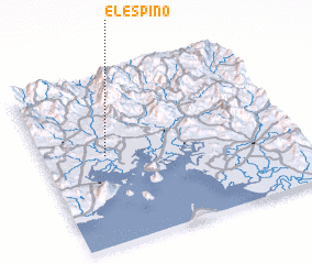 3d view of El Espino