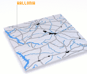 3d view of Wallonia