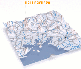 3d view of Valle Afuera