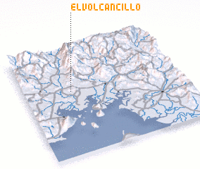3d view of El Volcancillo