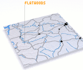 3d view of Flat Woods